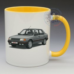 MUG Automobile - "Peugeot 309 GTI" (Grey) (en Céramique 350ml)