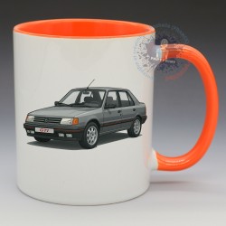MUG Automobile - "Peugeot 309 GTI" (Grey) (en Céramique 350ml)