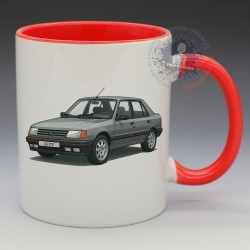 MUG Automobile - "Peugeot 309 GTI" (Grey) (en Céramique 350ml)