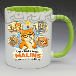 Mug "Les chats sont malins" | Papy Print