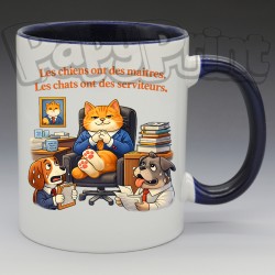 Mug "Les chats ont des serviteurs" | Papy Print