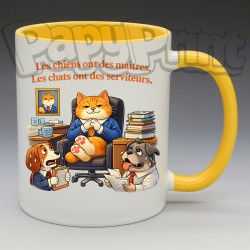Mug "Les chats ont des serviteurs" | Papy Print