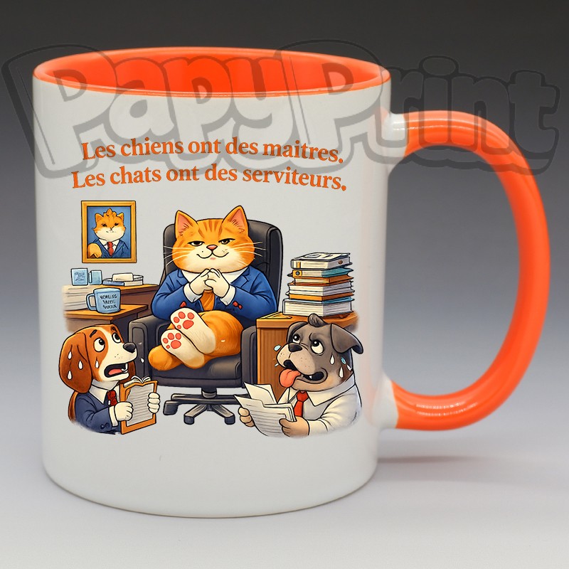 Mug "Les chats ont des serviteurs" | Papy Print