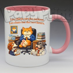 Mug "Les chats ont des serviteurs" | Papy Print
