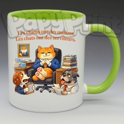 Mug "Les chats ont des serviteurs" | Papy Print