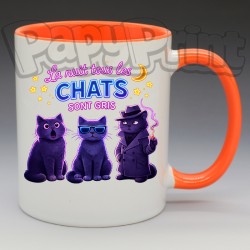 Mug "La nuit tous les chats sont gris" | Papy Print