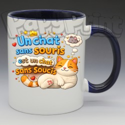 Mug "Un chat sans souris" | Papy Print