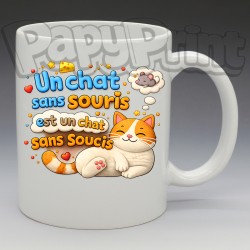 Mug "Un chat sans souris" | Papy Print
