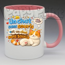 Mug "Un chat sans souris" | Papy Print