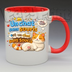 Mug "Un chat sans souris" | Papy Print