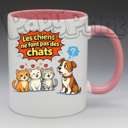 Mug "Les chiens ne font pas des chats" | Papy Print