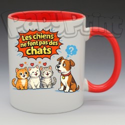 Mug "Les chiens ne font pas des chats" | Papy Print