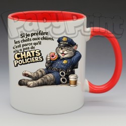 Mug "Pas de chats policiers" | Papy Print
