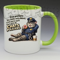 Mug "Pas de chats policiers" | Papy Print