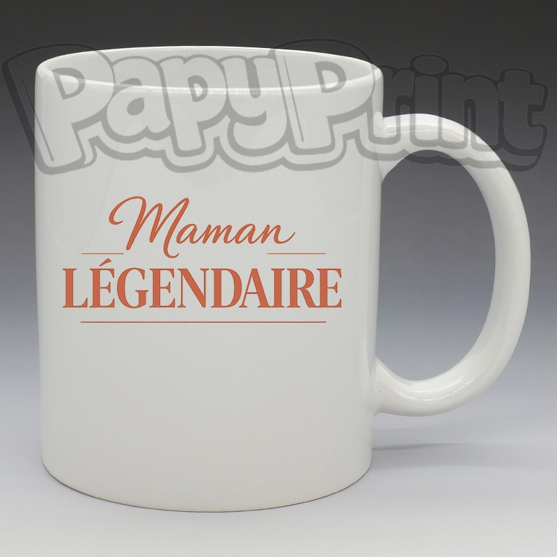 Mug - Maman - "Maman Légendaire" (en Céramique 350ml)
