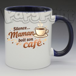 Mug "Silence, Maman boit son café" | Papy Print
