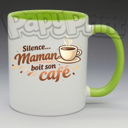 Mug "Silence, Maman boit son café" | Papy Print