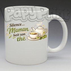 Mug "Silence, Maman boit son thé" | Papy Print