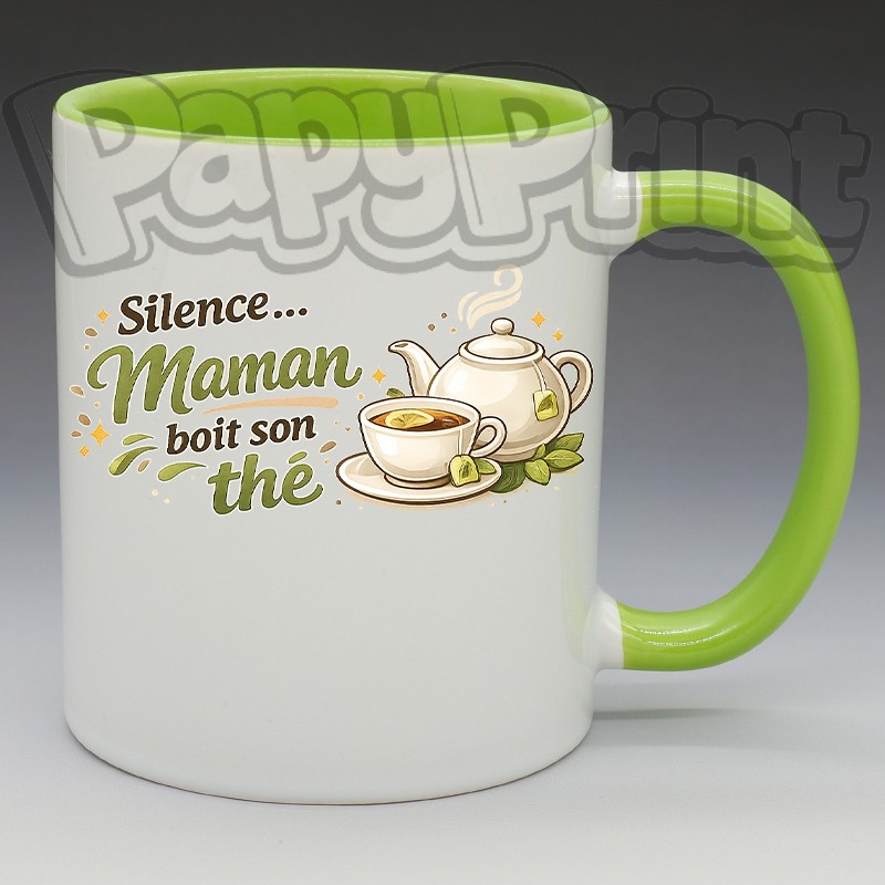 Mug "Silence, Maman boit son thé" | Papy Print