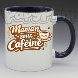Mug "Maman sous caféine" | Papy Print