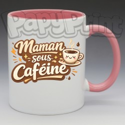 Mug "Maman sous caféine" | Papy Print