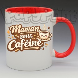 Mug "Maman sous caféine" | Papy Print