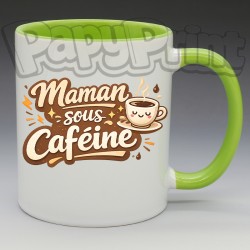 Mug "Maman sous caféine" | Papy Print