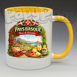 Mug - Régions - "Pays Basque" Terre de Caractère (en Céramique 350ml)