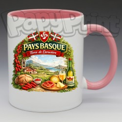 Mug - Régions - "Pays Basque" Terre de Caractère (en Céramique 350ml)