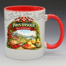 Mug - Régions - "Pays Basque" Terre de Caractère (en Céramique 350ml)