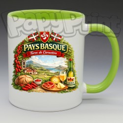 Mug - Régions - "Pays Basque" Terre de Caractère (en Céramique 350ml)