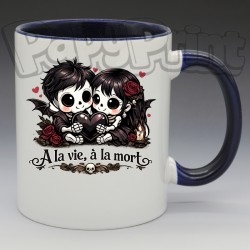 Mug Gothique "À la vie, à la mort" | Papy Print
