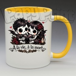 Mug Gothique "À la vie, à la mort" | Papy Print