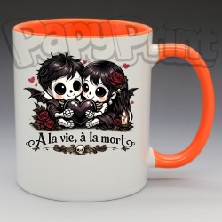 Mug Gothique "À la vie, à la mort" | Papy Print