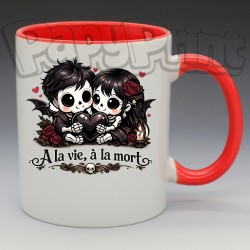 Mug Gothique "À la vie, à la mort" | Papy Print