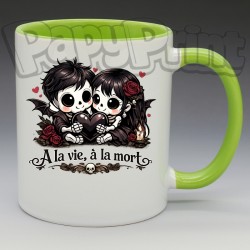 Mug Gothique "À la vie, à la mort" | Papy Print