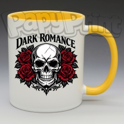Mug - Gothique - Tête de mort avec Roses, "Dark Romance" (en Céramique 350ml)