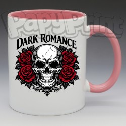 Mug - Gothique - Tête de mort avec Roses, "Dark Romance" (en Céramique 350ml)