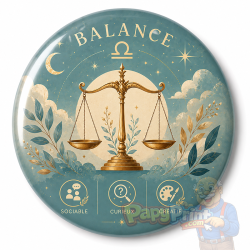 Badge Astrologie "Balance"