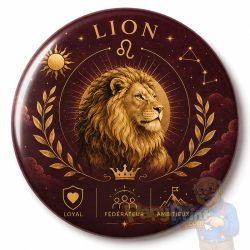 Badge Astrologie "Lion"