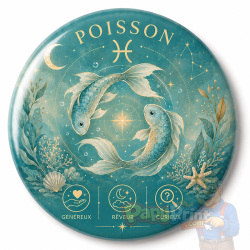 Badge Astrologie "Poisson"