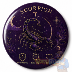 Badge Astrologie "Scorpion"