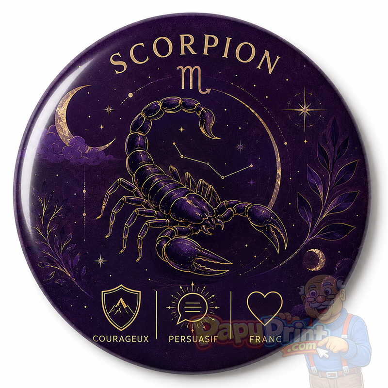 Badge Astrologie "Scorpion"