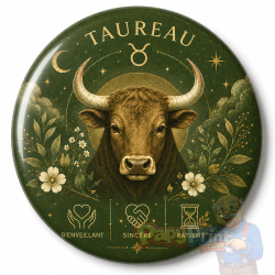 Badge Astrologie "Taureau"