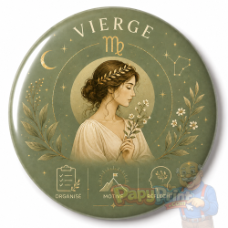 Badge Astrologie "Vierge"