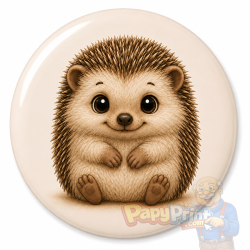 Badge Animaux "Hérisson"