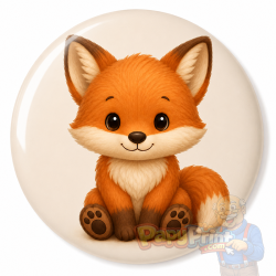 Badge Animaux "Renard"