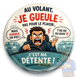 Badge Animaux "Tortue" 56 mm | Papy Print
