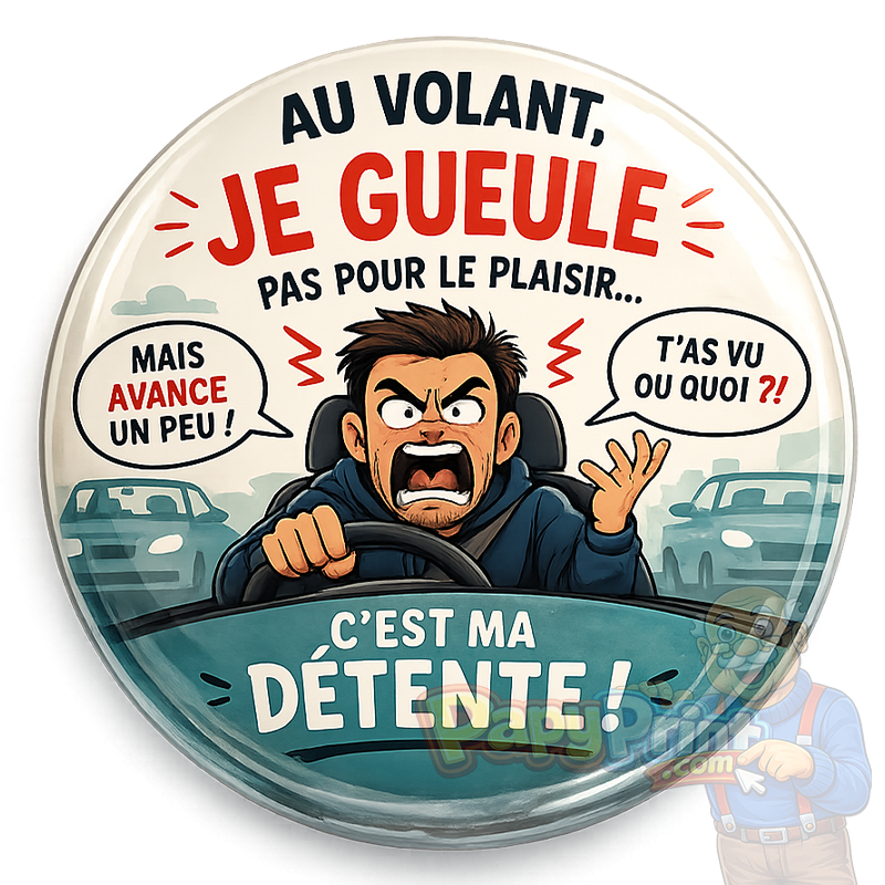 Badge Animaux "Tortue" 56 mm | Papy Print