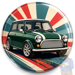 Magnet Automobile "Mini Cooper verte"